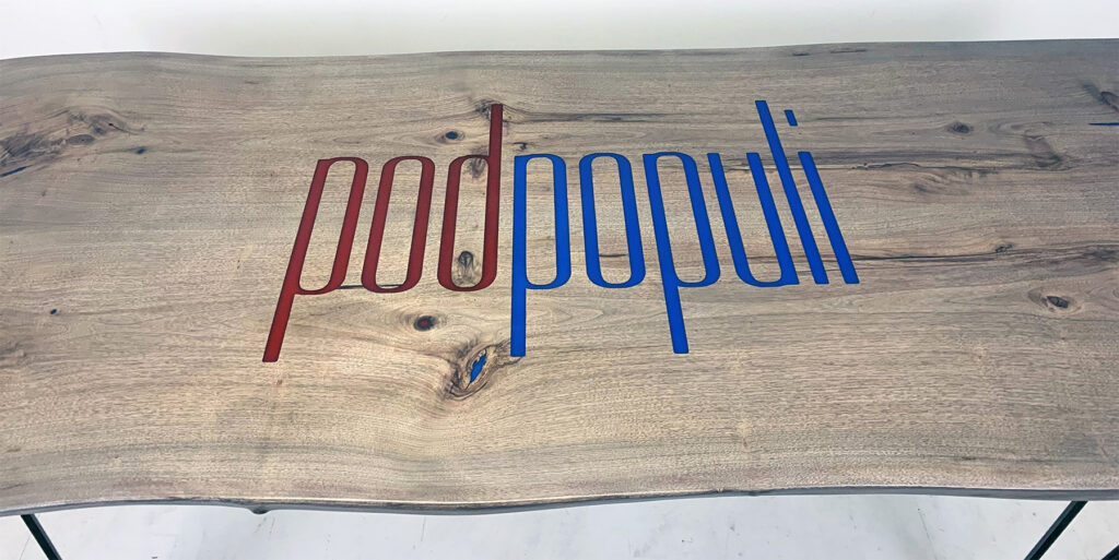 http://Epoxy%20&%20Bleached%20Walnut%20CNC%20Logo%20Podcasting%20Table%207