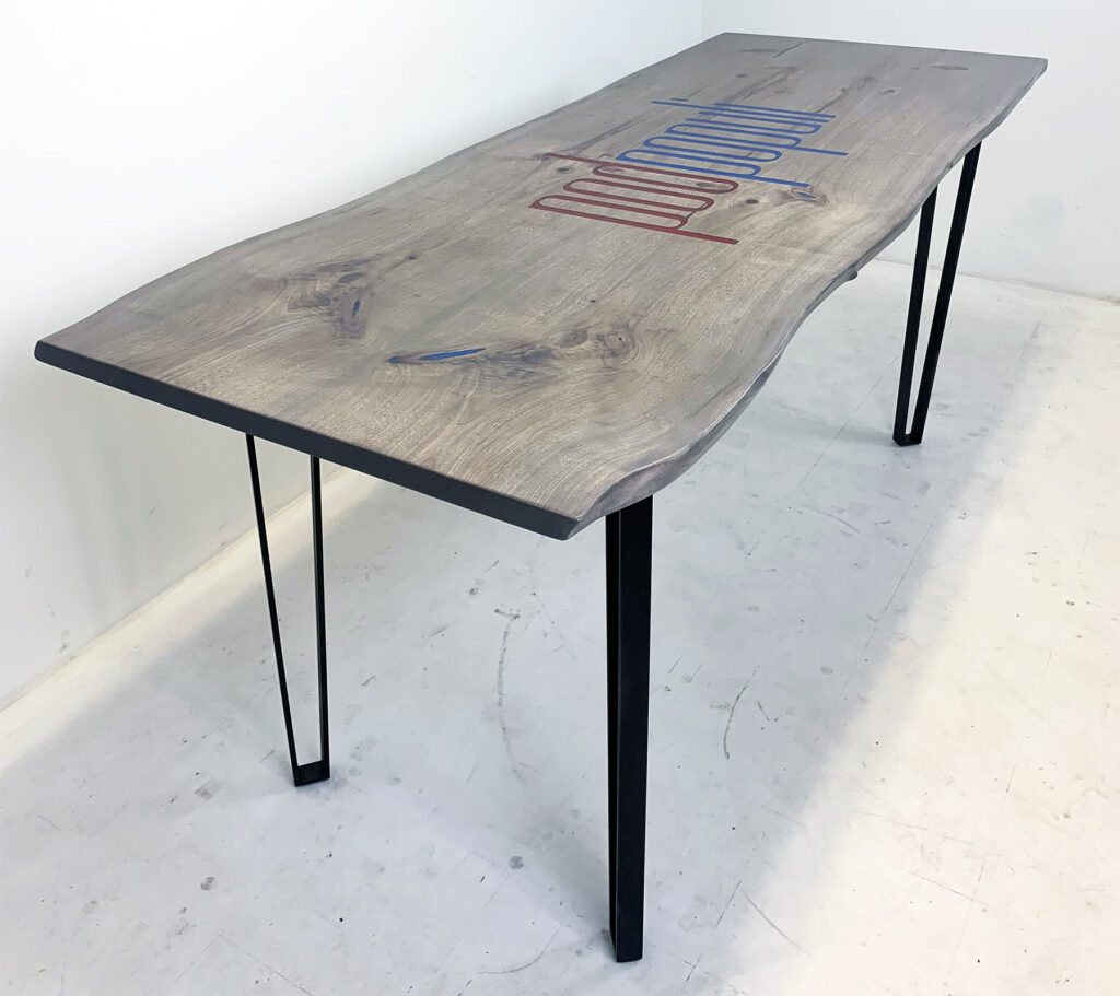http://Epoxy%20&%20Bleached%20Walnut%20CNC%20Logo%20Podcasting%20Table%205