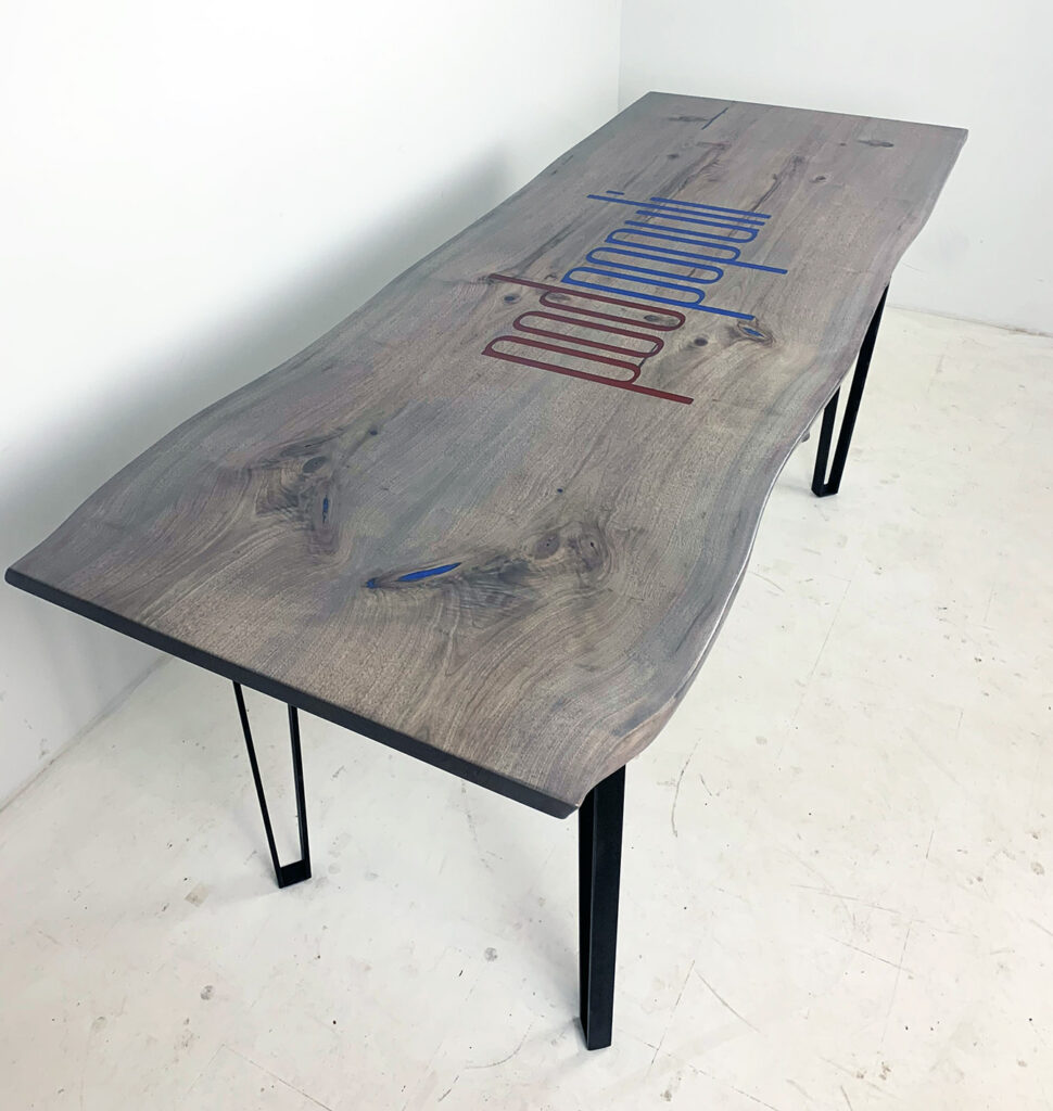 http://Epoxy%20&%20Bleached%20Walnut%20CNC%20Logo%20Podcasting%20Table%203