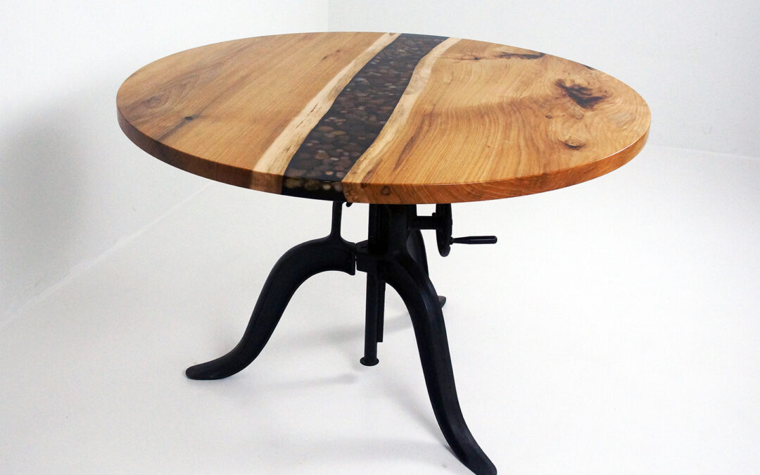 Round River Rock Kitchen Table