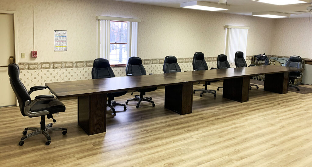 http://Stained%20White%20Oak%2024%20Foot%20Conference%20Table%205