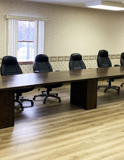 Stained White Oak 24 Foot Conference Table 5