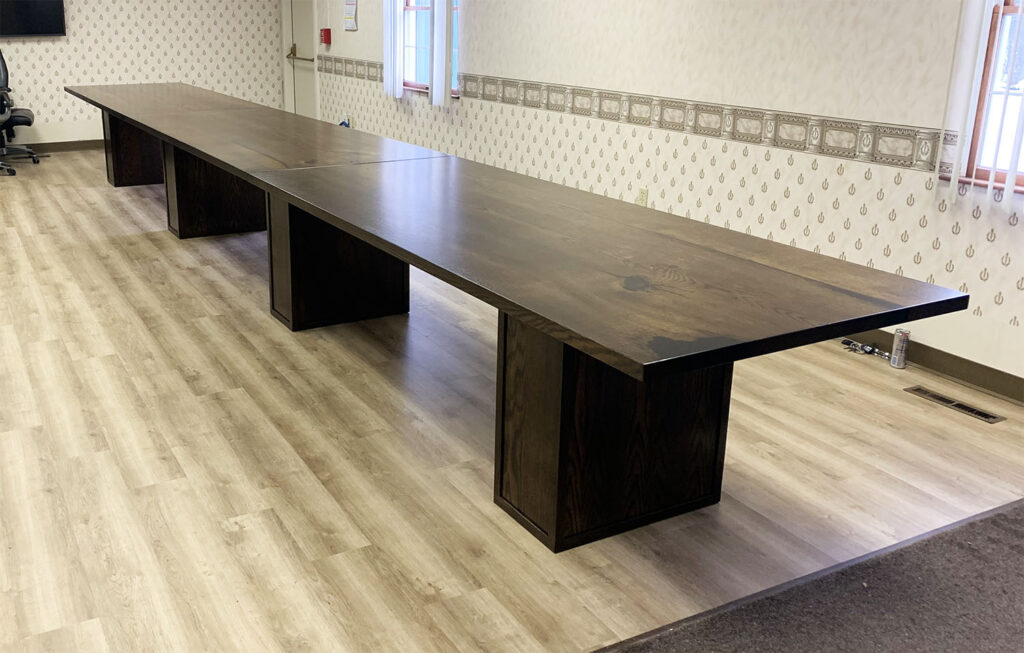http://Stained%20White%20Oak%2024%20Foot%20Conference%20Table%202