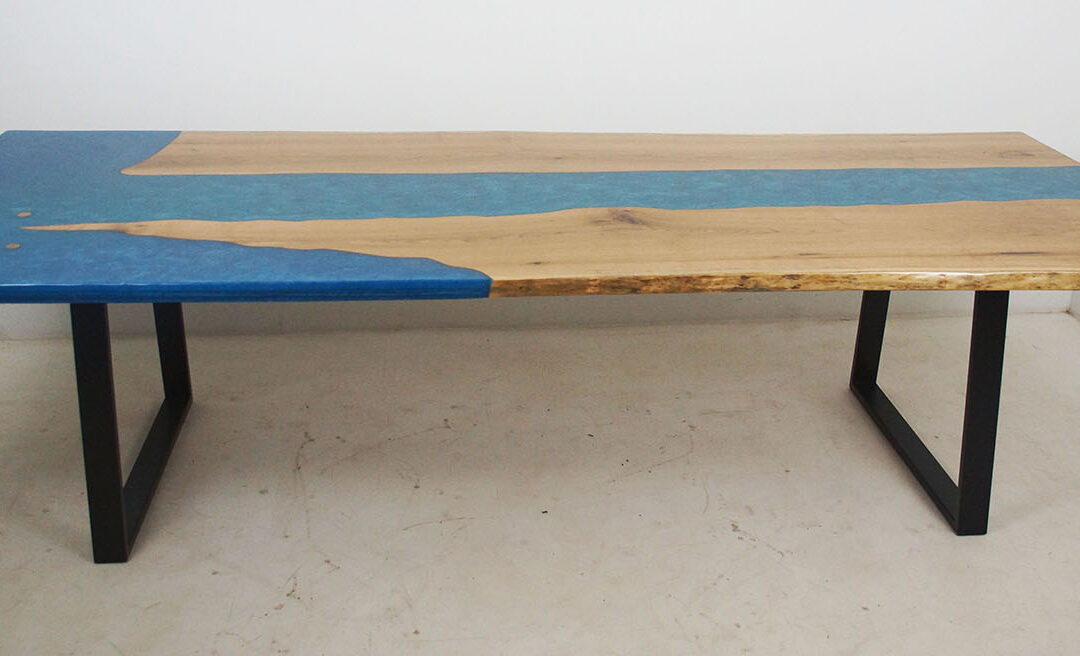 Epoxy Resin “Intercoastal Waterway” Dining Table