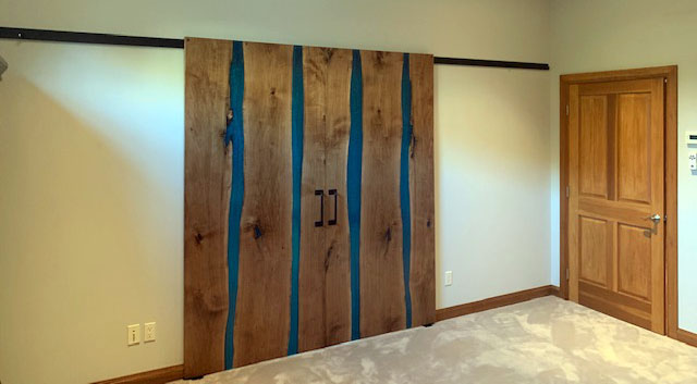 Walnut River Interior Sliding Barn Doors