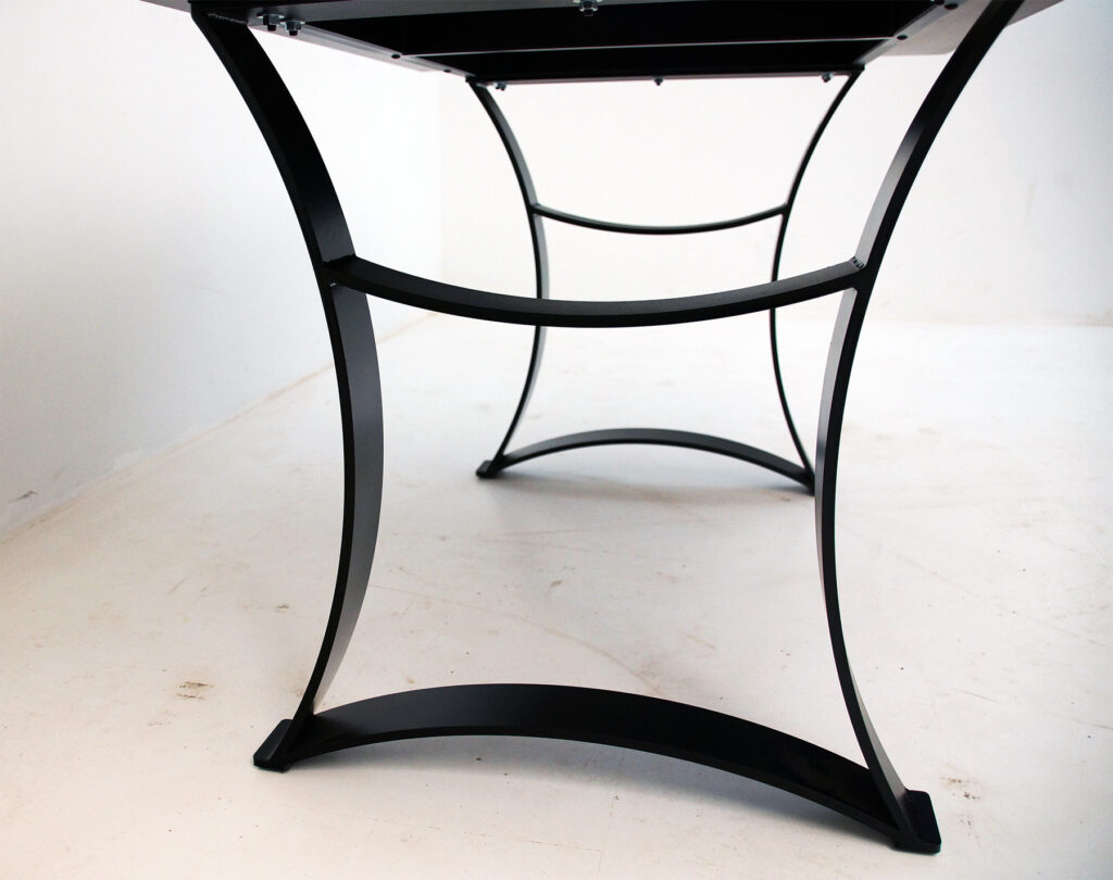 http://Walnut%20Dining%20Room%20Table%20With%20Caribbean%20Blue%20Resin%204