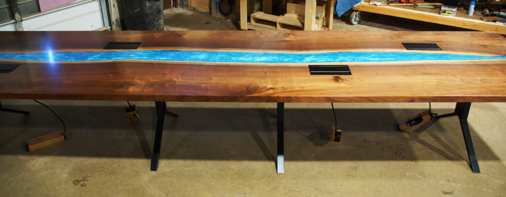 http://Two%20Part%20Conference%20River%20Table%20With%20Power%20Grommets%204