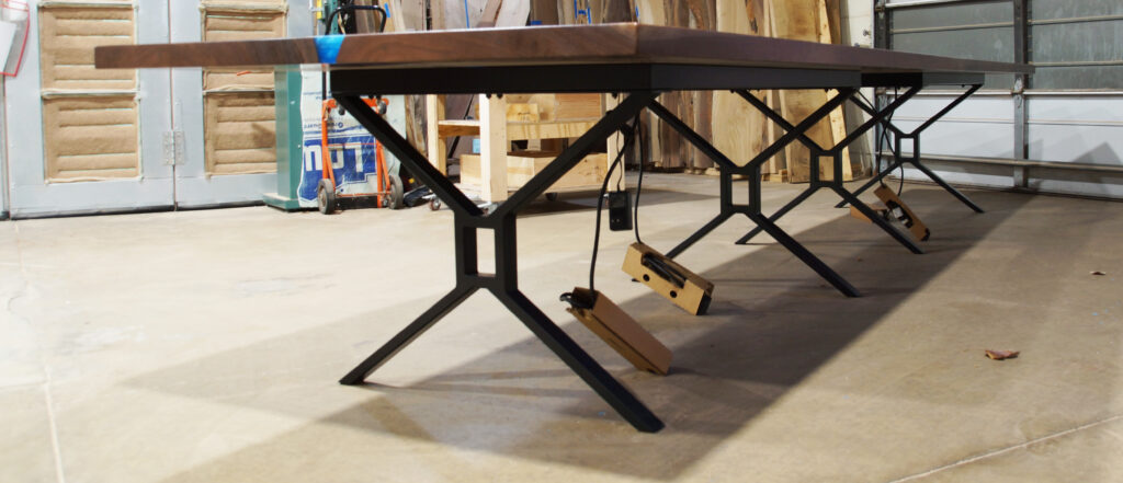 http://Two%20Part%20Conference%20River%20Table%20With%20Power%20Grommets%203