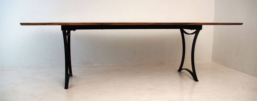 http://Walnut%20Live%20Edge%20Dining%20Table%20With%20Blue%20River%202