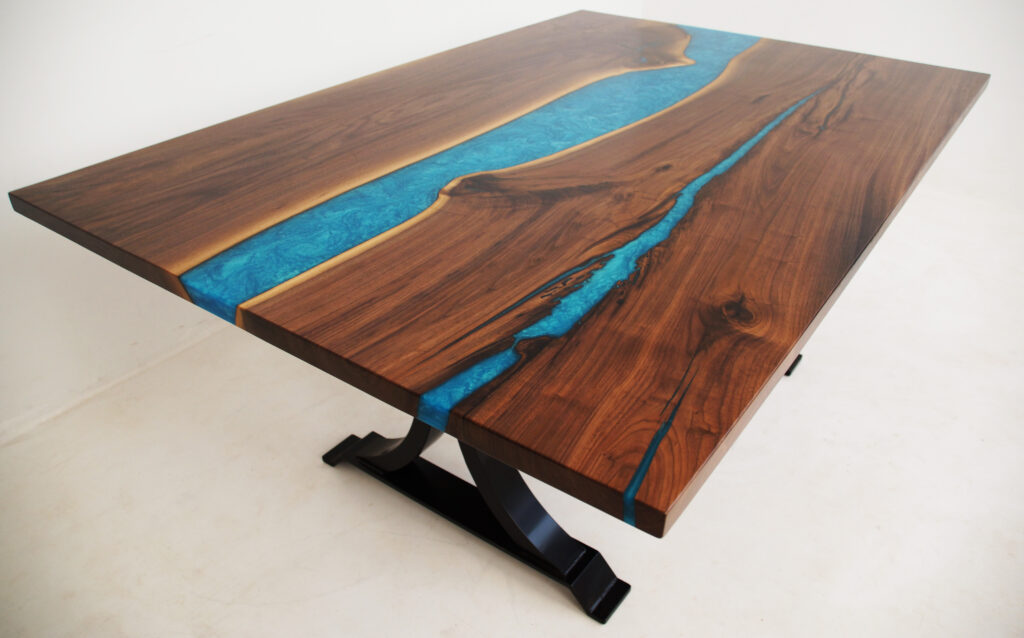 http://Walnut%20River%20Table%20With%20Blue%20Green%20River%206
