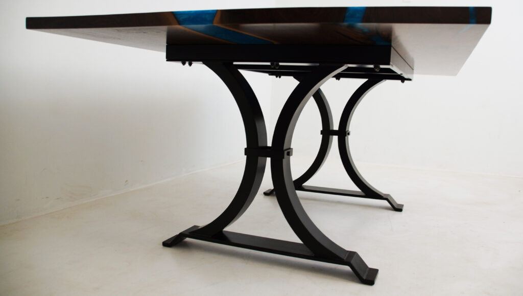 http://Walnut%20River%20Table%20With%20Blue%20Green%20River%204