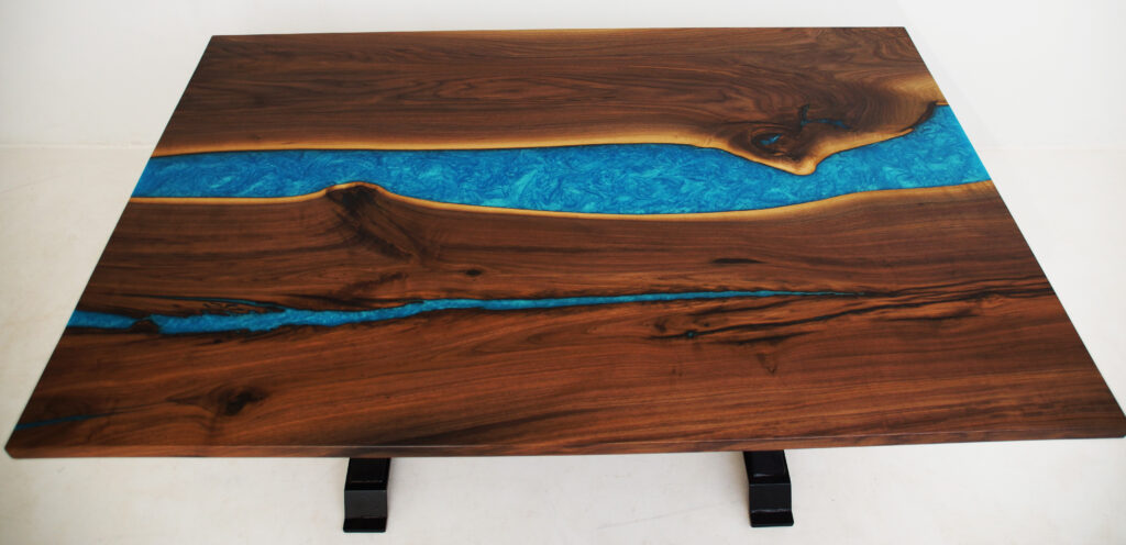 http://Walnut%20River%20Table%20With%20Blue%20Green%20River%203