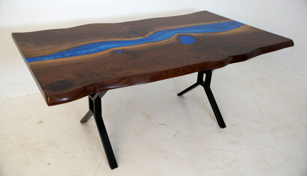 http://Live%20Edge%20Dining%20Room%20Table%20With%20Deep%20Blue%20Resin%20River%209