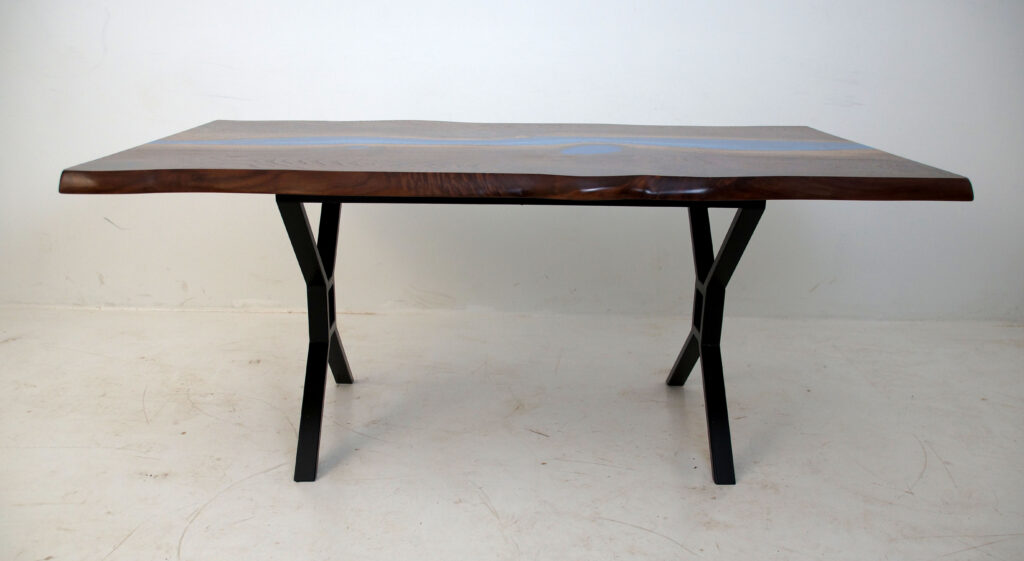 http://Live%20Edge%20Dining%20Room%20Table%20With%20Deep%20Blue%20Resin%20River%205
