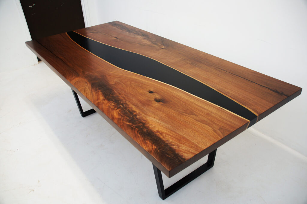 http://Black%20Walnut%20Kitchen%20Table%20With%20Solid%20Black%20Resin%206
