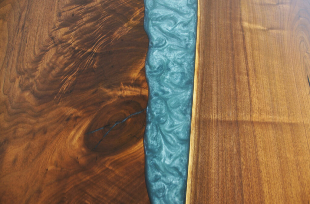 http://Walnut%20Dining%20Room%20Table%20With%20Custom%20Blue%20River%205