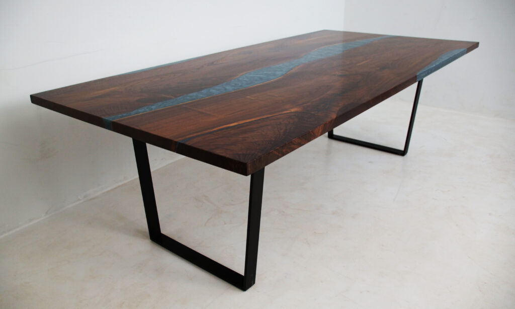 http://Walnut%20Dining%20Room%20Table%20With%20Custom%20Blue%20River%202