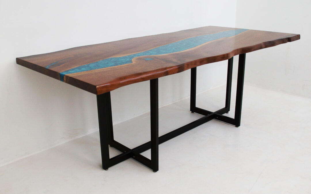 Faux Live Edge Dining Room Table