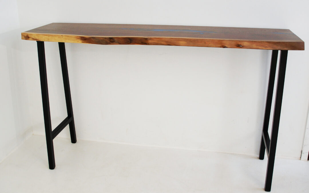 Walnut Live Edge River Sofa Table