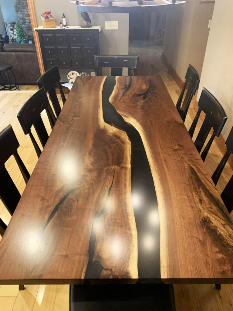 http://Two%20Layered%20Black%20Resin%20River%20Dining%20Table%206