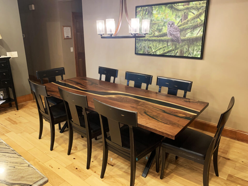 http://Two%20Layered%20Black%20Resin%20River%20Dining%20Table%203