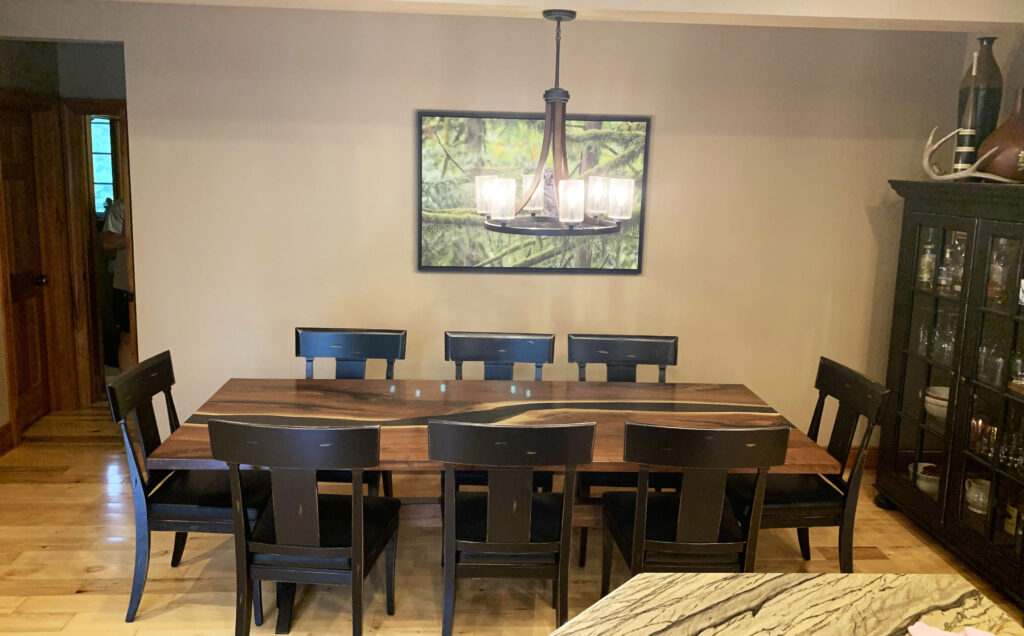 http://Two%20Layered%20Black%20Resin%20River%20Dining%20Table%202
