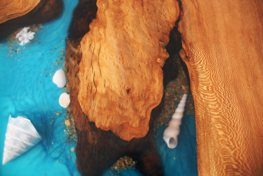 http://Epoxy%20and%20Sycamore%20Beach%20Table%20with%20Matching%20Bench%2011