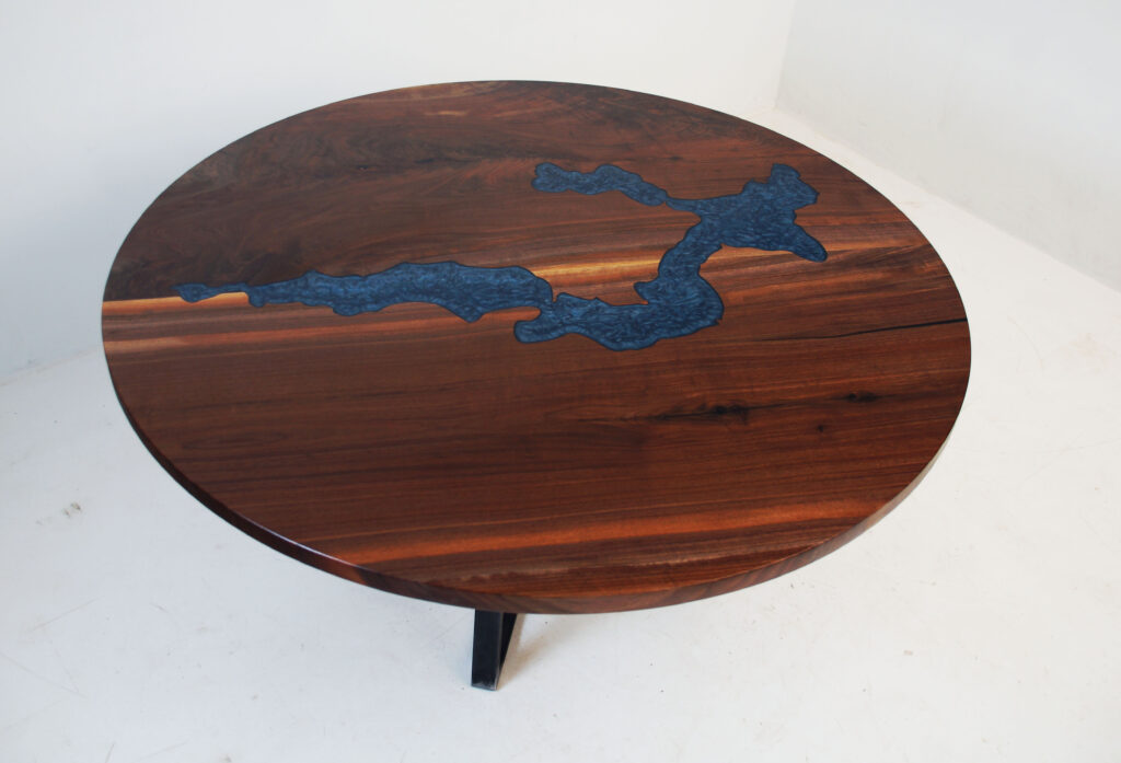 http://Round%20Epoxy%20&%20Wood%20Dining%20Table%20with%20CNC%20Carved%20Lake%202