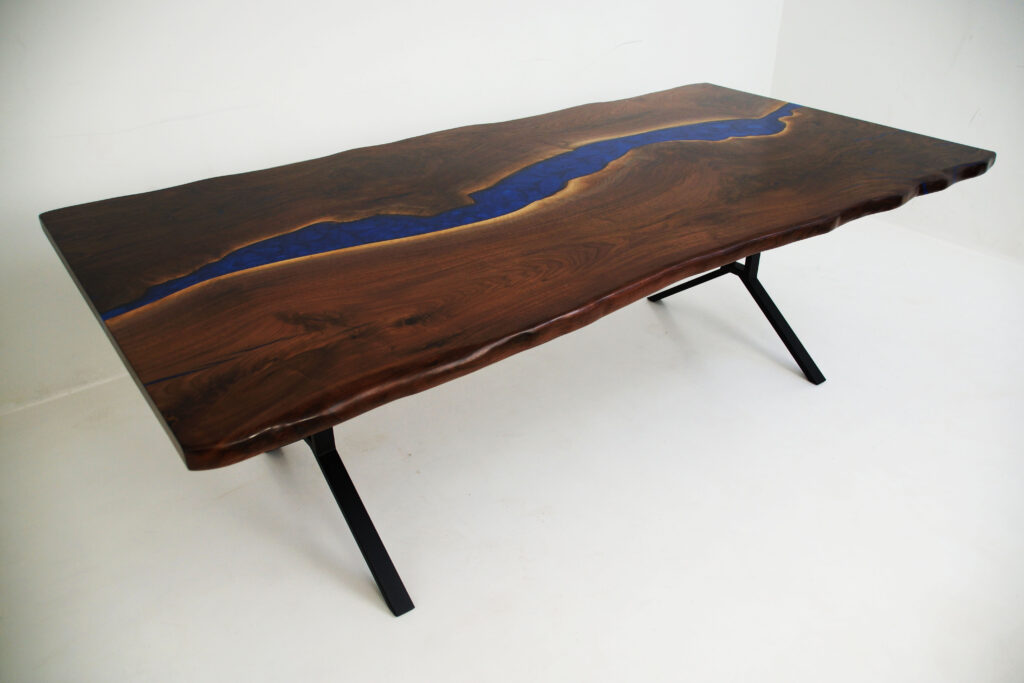 http://Deep%20Blue%20Walnut%20Live%20Edge%20River%20Table%201