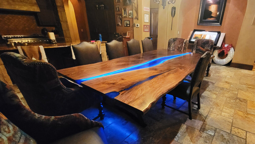 http://Live%20Edge%2011%20Foot%20Dining%20Room%20Table%20With%20LED%20Lit%20River%2013
