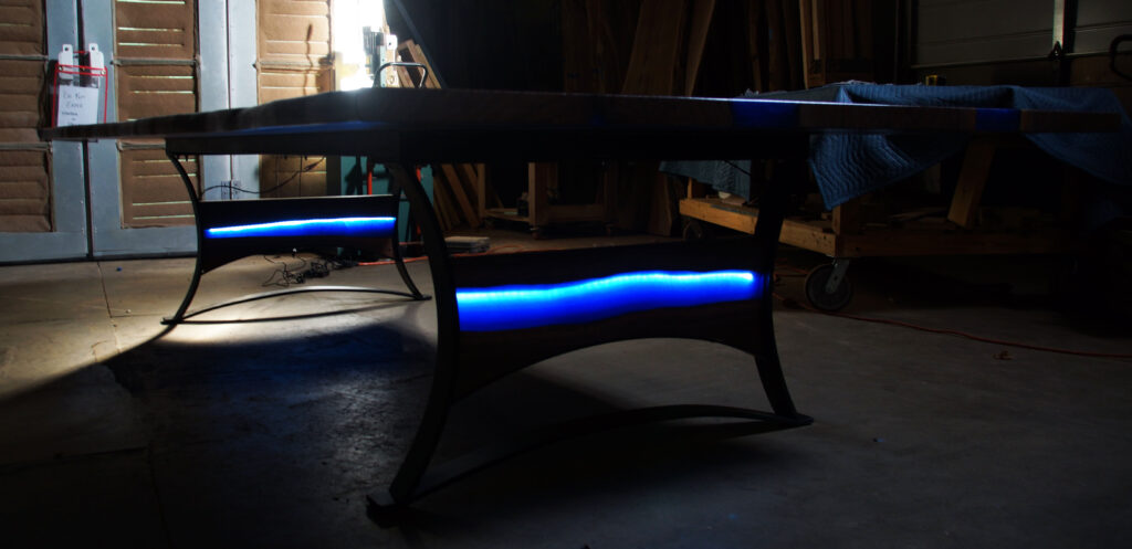 http://Live%20Edge%2011%20Foot%20Dining%20Room%20Table%20With%20LED%20Lit%20River%2011