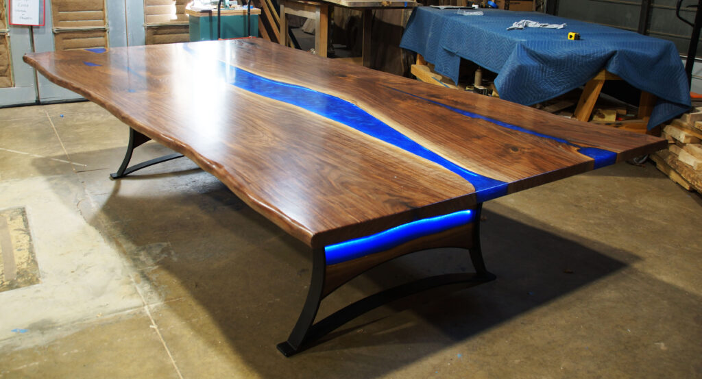 http://Live%20Edge%2011%20Foot%20Dining%20Room%20Table%20With%20LED%20Lit%20River%209