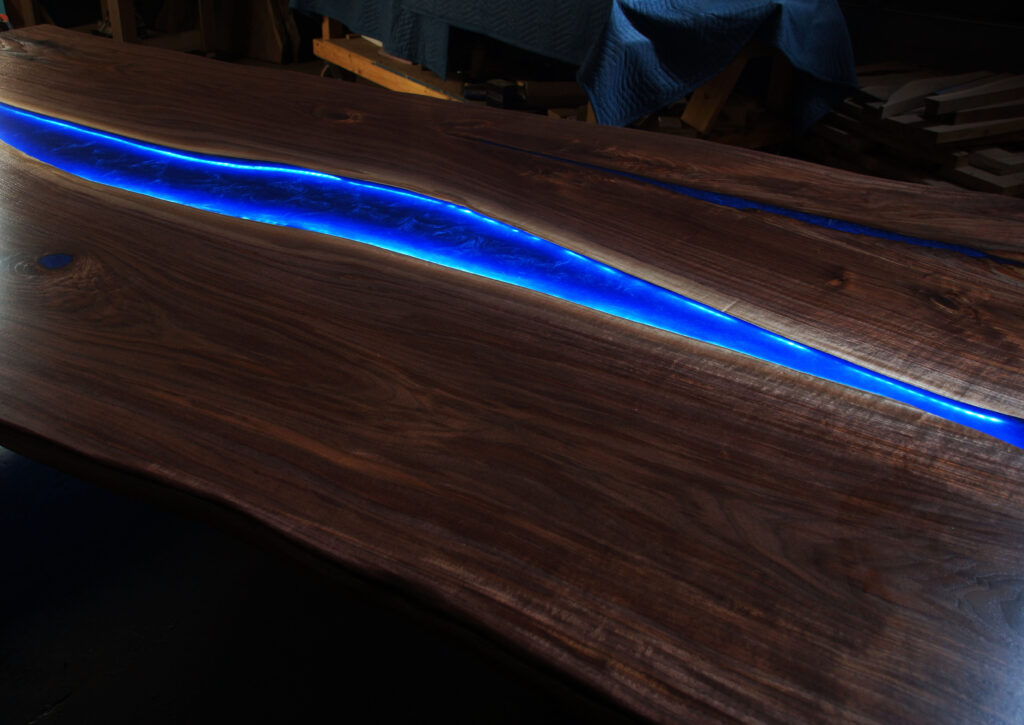 http://Live%20Edge%2011%20Foot%20Dining%20Room%20Table%20With%20LED%20Lit%20River%206