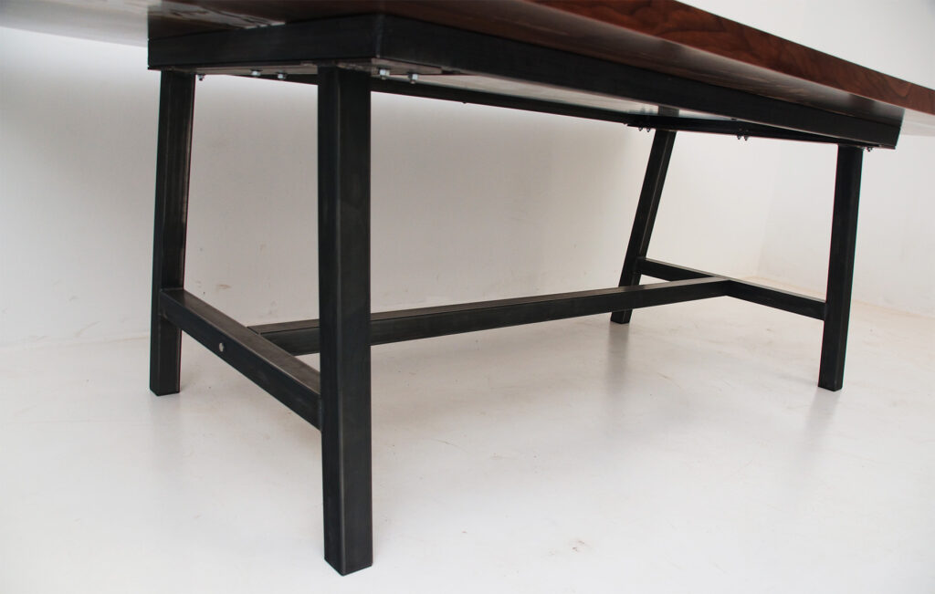 http://Conference%20Resin%20River%20Table%20With%20Embedded%20Firearm%20And%20Bullets%203
