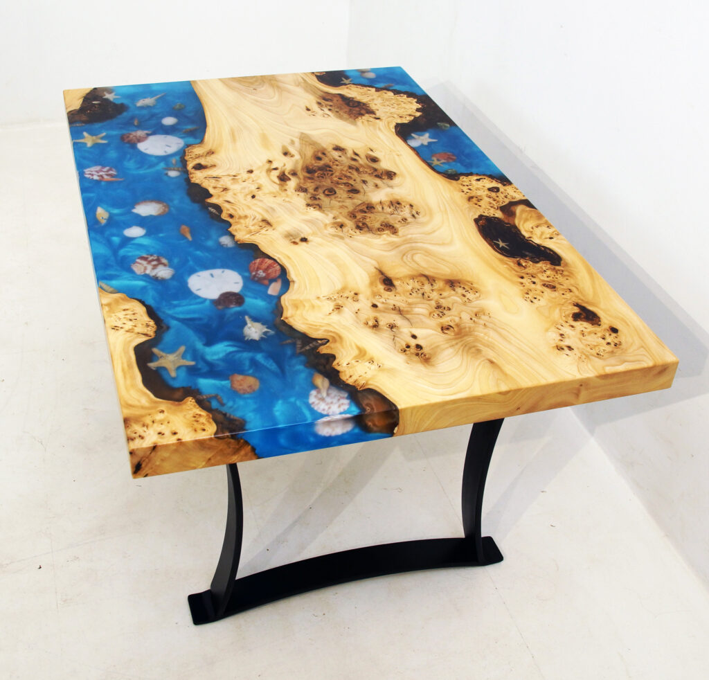http://Burly%20Elm%20Coffee%20Table%20With%20Seashells%207