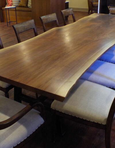 Large Walnut Live Edge Conference Table 1