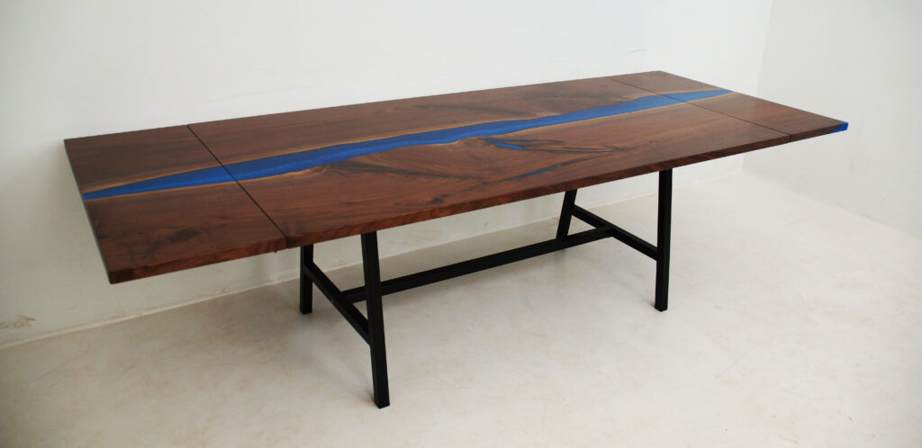 http://LED%20Lit%20Walnut%20River%20Table%20With%20Leaf%20Extensions%201