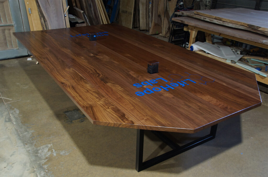 http://Walnut%20Plank%20Conference%20Table%20With%20CNC%20Logo%2010