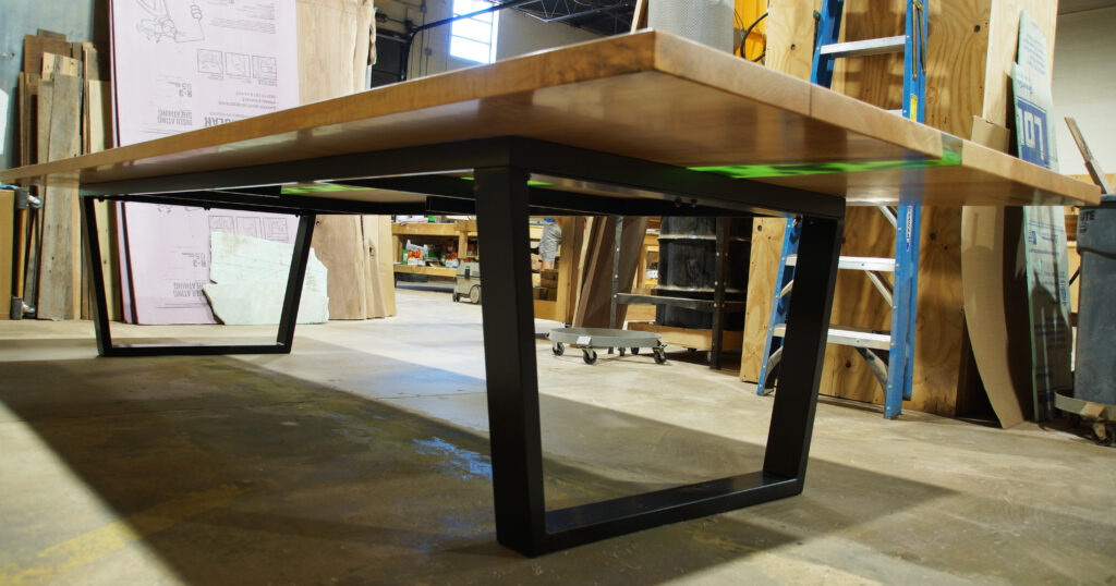 http://Large%20Conference%20River%20Table%20With%20CNC%20Logo%20&%20Embedded%20Electronics%207