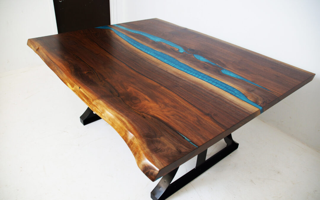 Single Live Edge Dining Room Table