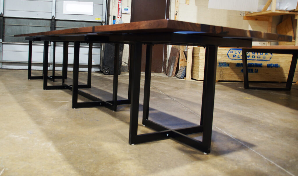 http://Contiguous%20Dining%20Table%20&%20End%20Table%20Set%20With%20Clear%20Epoxy%20Resin%208