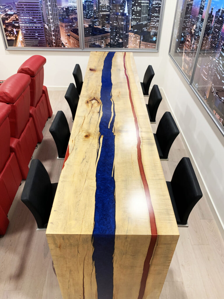 http://Red%20And%20Blue%20Epoxy%20Waterfall%20Bar%20Top%20Table%20with%20LED%20Lights%203