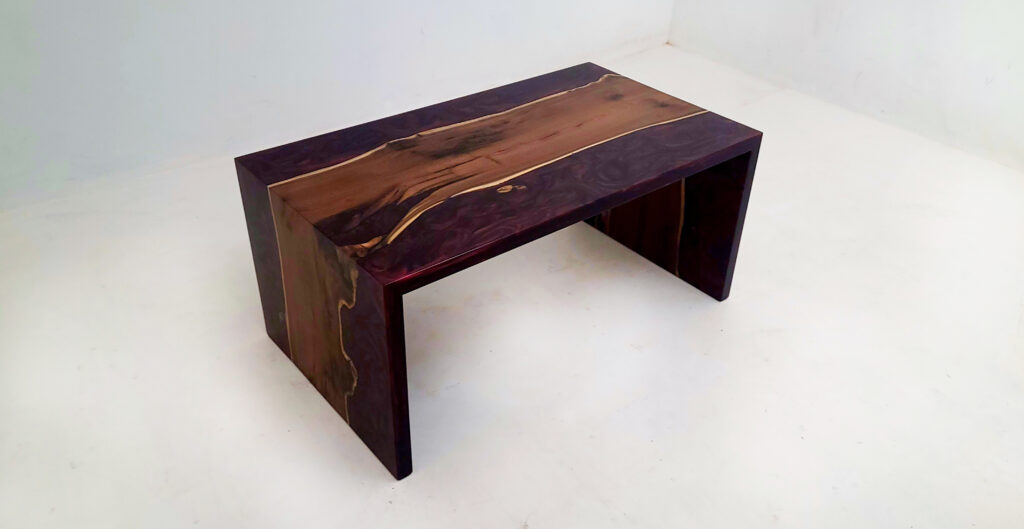 http://Burgundy%20Coffee%20Table%20With%20Epoxy%20&%20Maple%20Waterfall