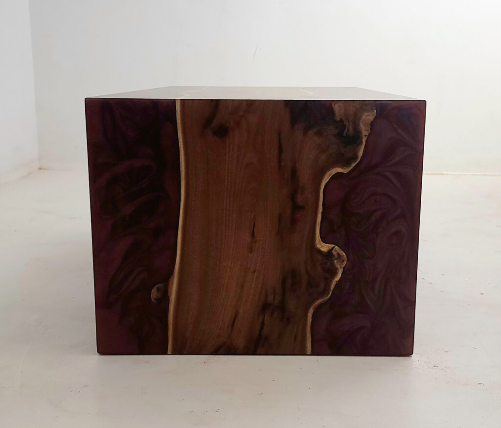 http://Burgundy%20Coffee%20Table%20With%20Epoxy%20&%20Maple%20Waterfall%203