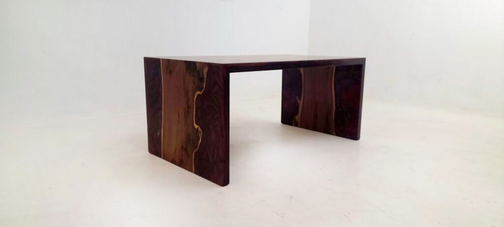 http://Burgundy%20Coffee%20Table%20With%20Epoxy%20&%20Maple%20Waterfall%202