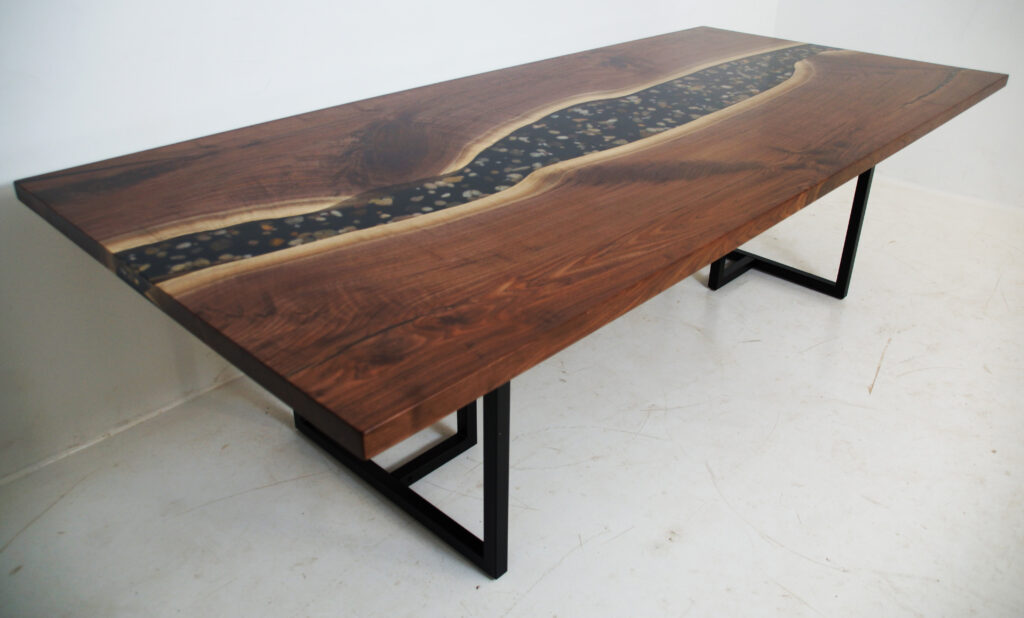 http://Large%20Conference%20Table%20With%20Embedded%20River%20Rocks%206