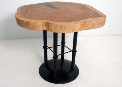 custom steel river table legs