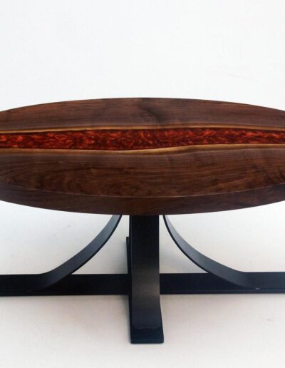 curved pedestal river table legs specialty base