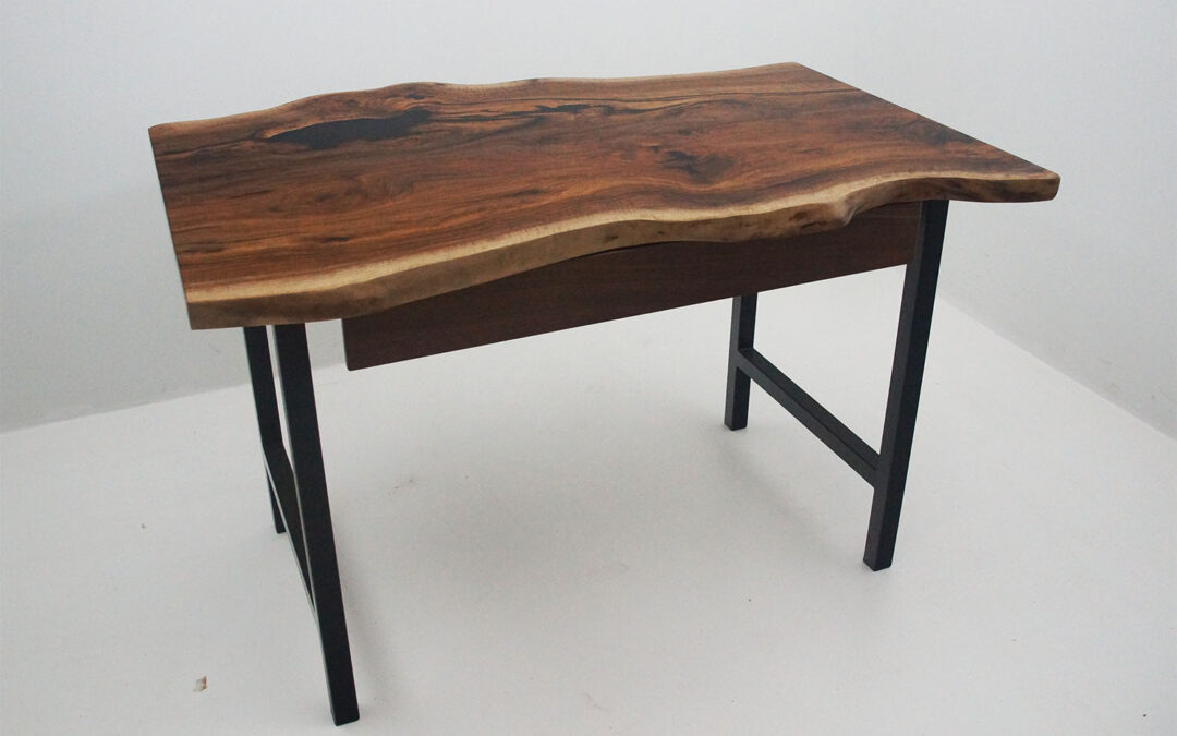 Co-Designed Handmade Live Edge Minimalistic Laptop Desk