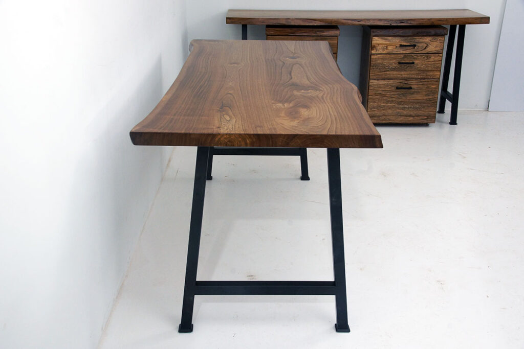 http://Live%20Edge%20Elm%20Wood%20Slab%20Home%20Office%20Desk%20With%20Matching%20Rolling%20Cabinets%207